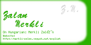 zalan merkli business card